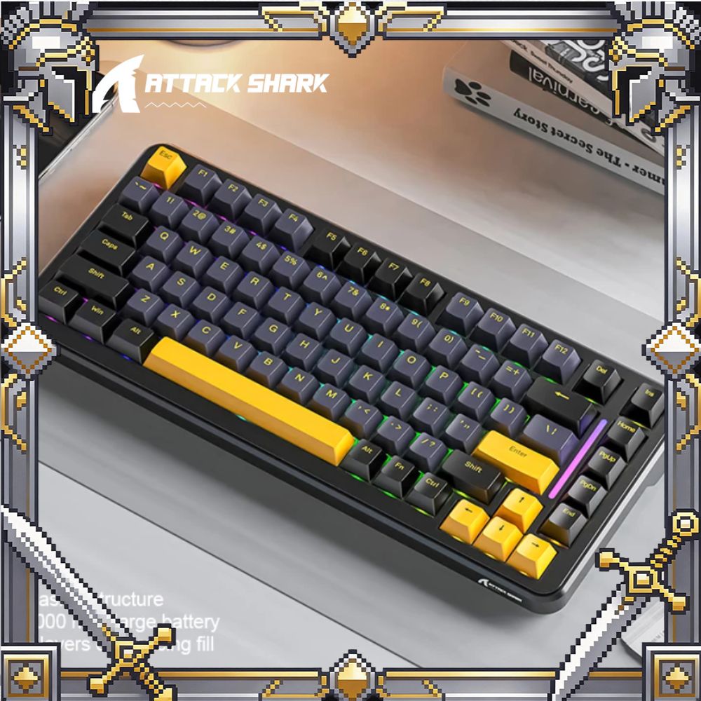 Gaming Keyboard Mechanical Wireless - Tastiera Meccanica Attack Shark M86 Tri-Mode