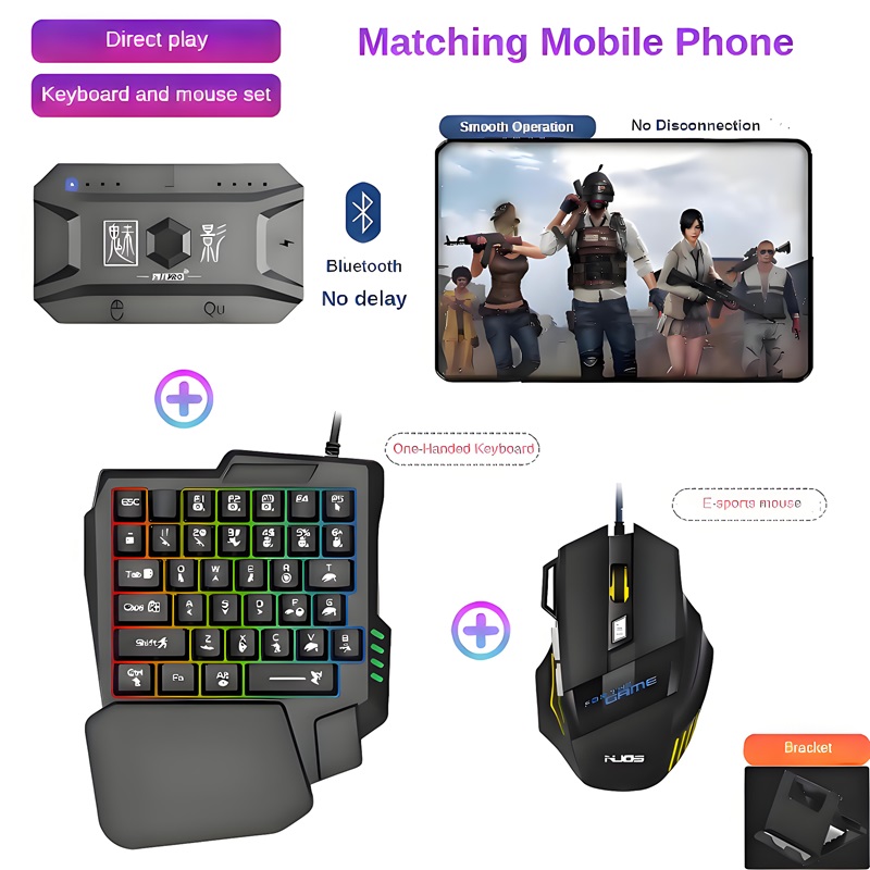 Gaming Keyboard And Mouse Wireless - Convertitore di gioco per cellulare M1