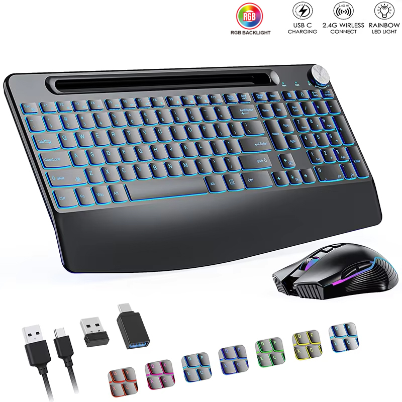 Gaming Keyboard And Mouse Combo - Combinazione tastiera e mouse wireless 2.4G