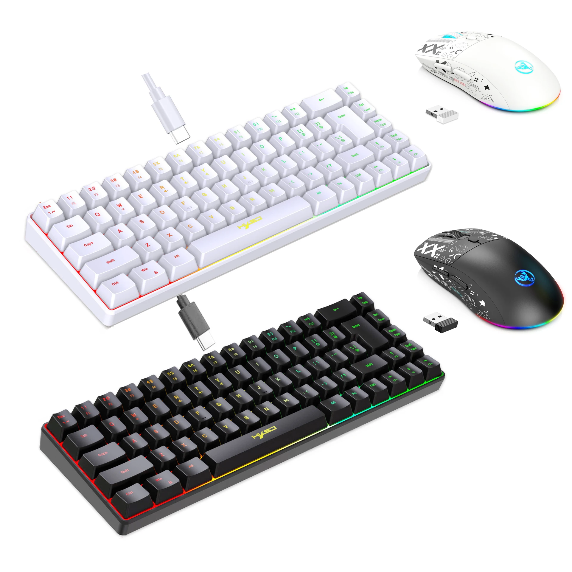 Gaming Keyboard And Mouse Combo - Kit Tastiera e Mouse con Retroilluminazione