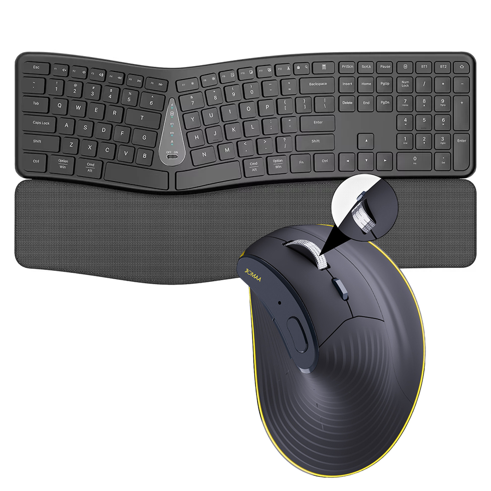 Gaming Keyboard Bluetooth - Combinazione tastiera e mouse wireless 2.4G,