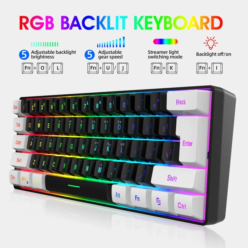 Kit Combo Tastiera e Mouse 60% - Gaming Keyboard And Mouse Combo recensione e prezzo