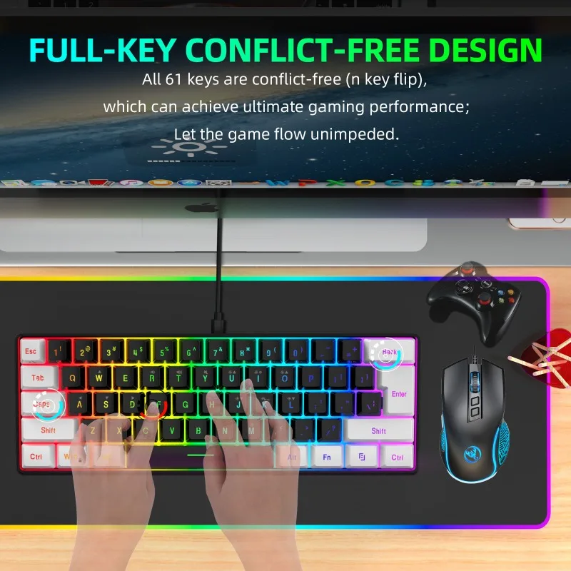 Kit Combo Tastiera e Mouse 60% - Gaming Keyboard And Mouse Combo recensione e prezzo