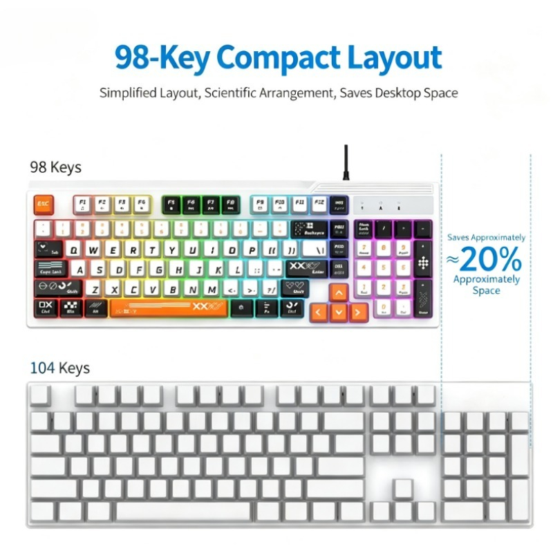 K8pro Set Gaming 3 in 1: Tasti - Gaming Keyboard And Mouse Combo recensione e prezzo