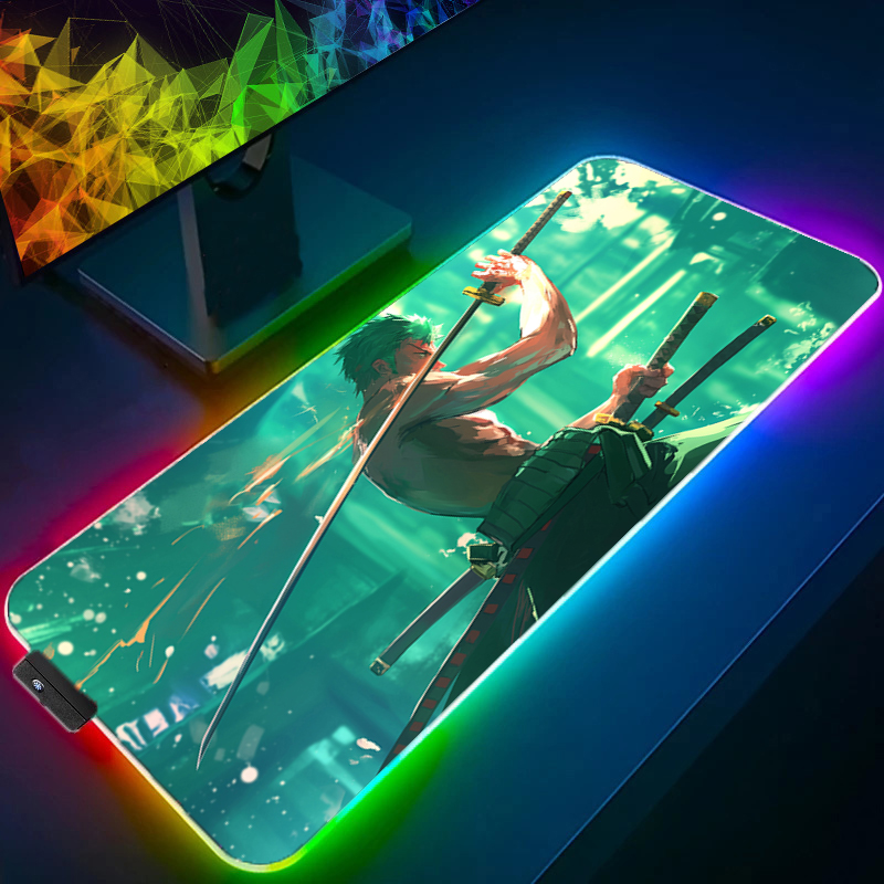 ONE PIECE Zoro Mouse Pad RGB A - Gaming Keyboard Esports recensione e prezzo