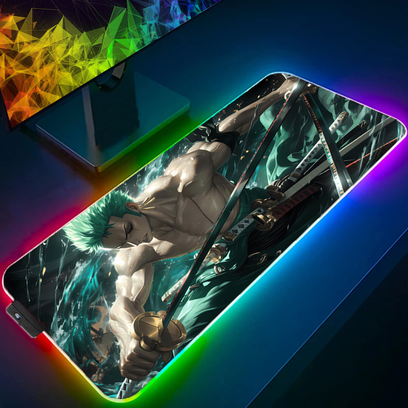 ONE PIECE Zoro Mouse Pad RGB A - Gaming Keyboard Esports recensione e prezzo