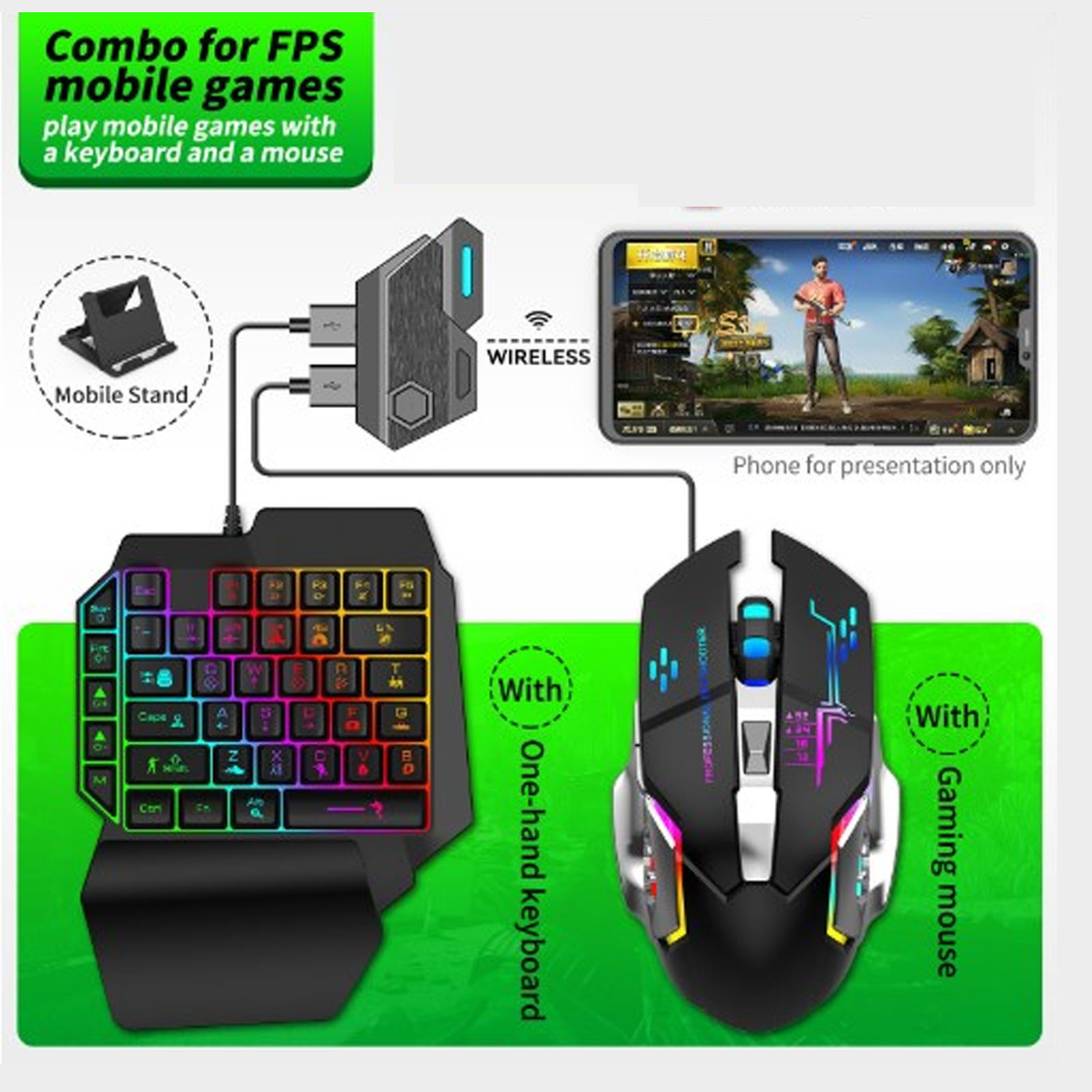 Set Convertitore Tastiera e Mo - Gaming Keyboard And Mouse Combo recensione e prezzo