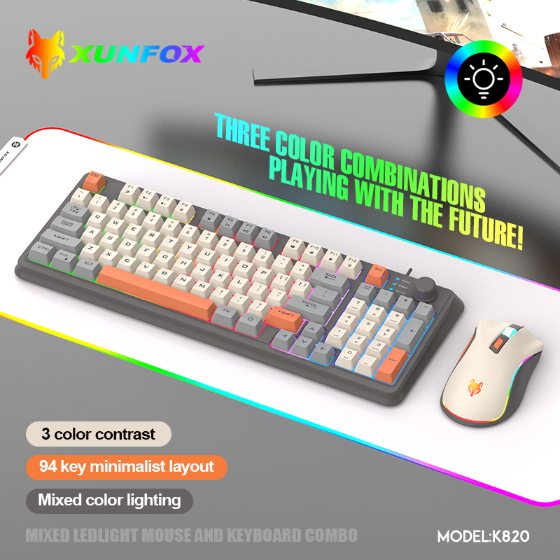 K820 Tastiera da gioco cablata - Gaming Keyboard And Mouse Combo recensione e prezzo