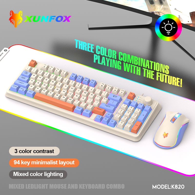 K820 Tastiera da gioco cablata - Gaming Keyboard And Mouse Combo recensione e prezzo